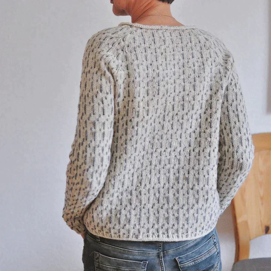 Strickpullover Mit Rundhalsausschnitt Für Damen