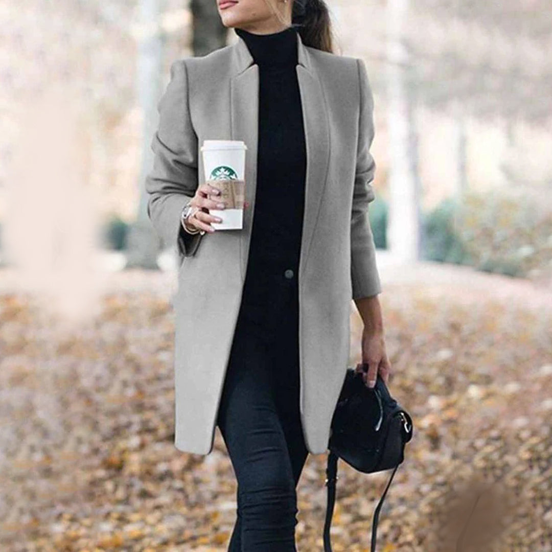 Maßgeschneiderter Langmantel Mit Minimalistischem Design Für Damen