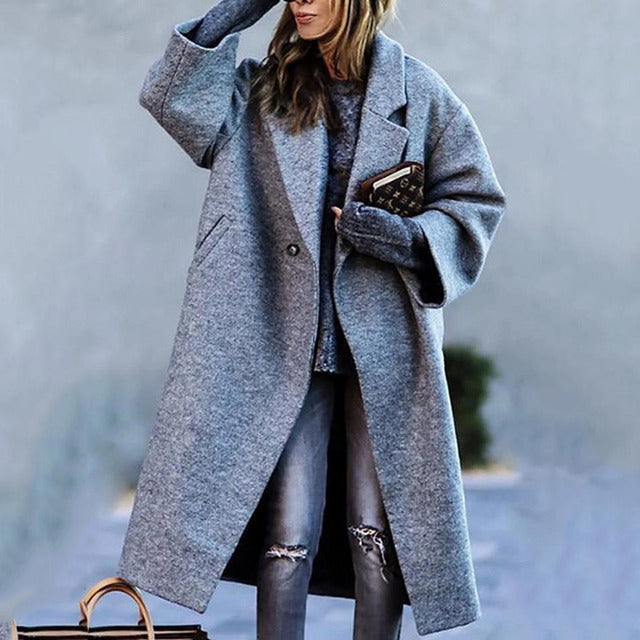 Chicer Oversized Karomantel für Damen