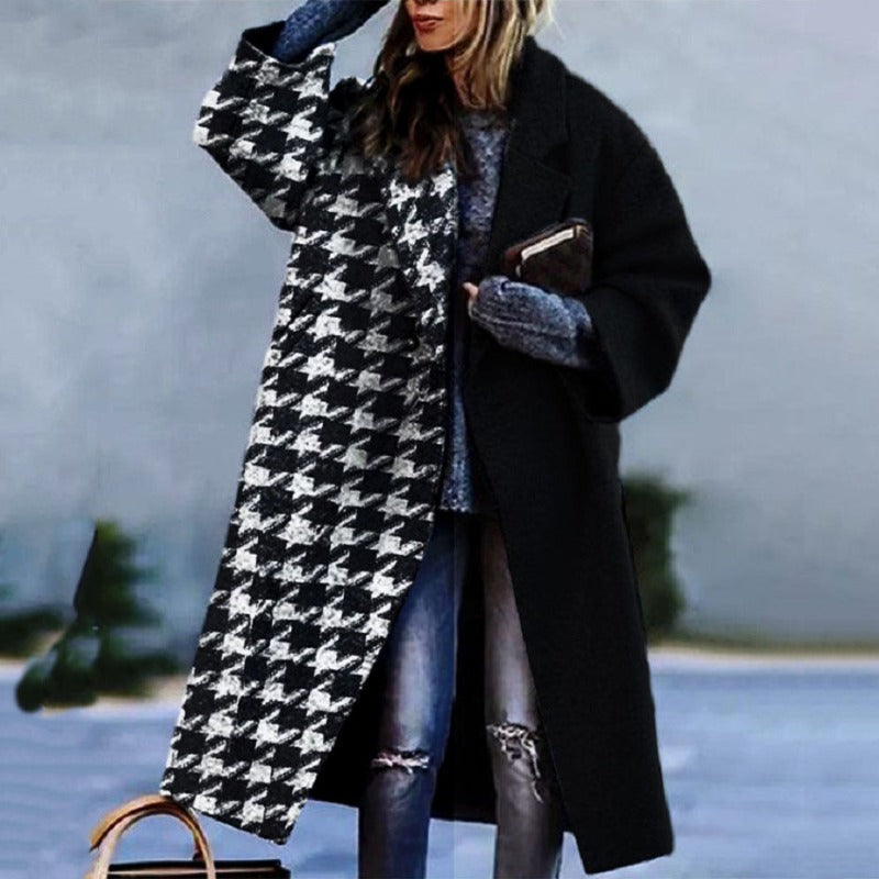 Chicer Oversized Karomantel für Damen