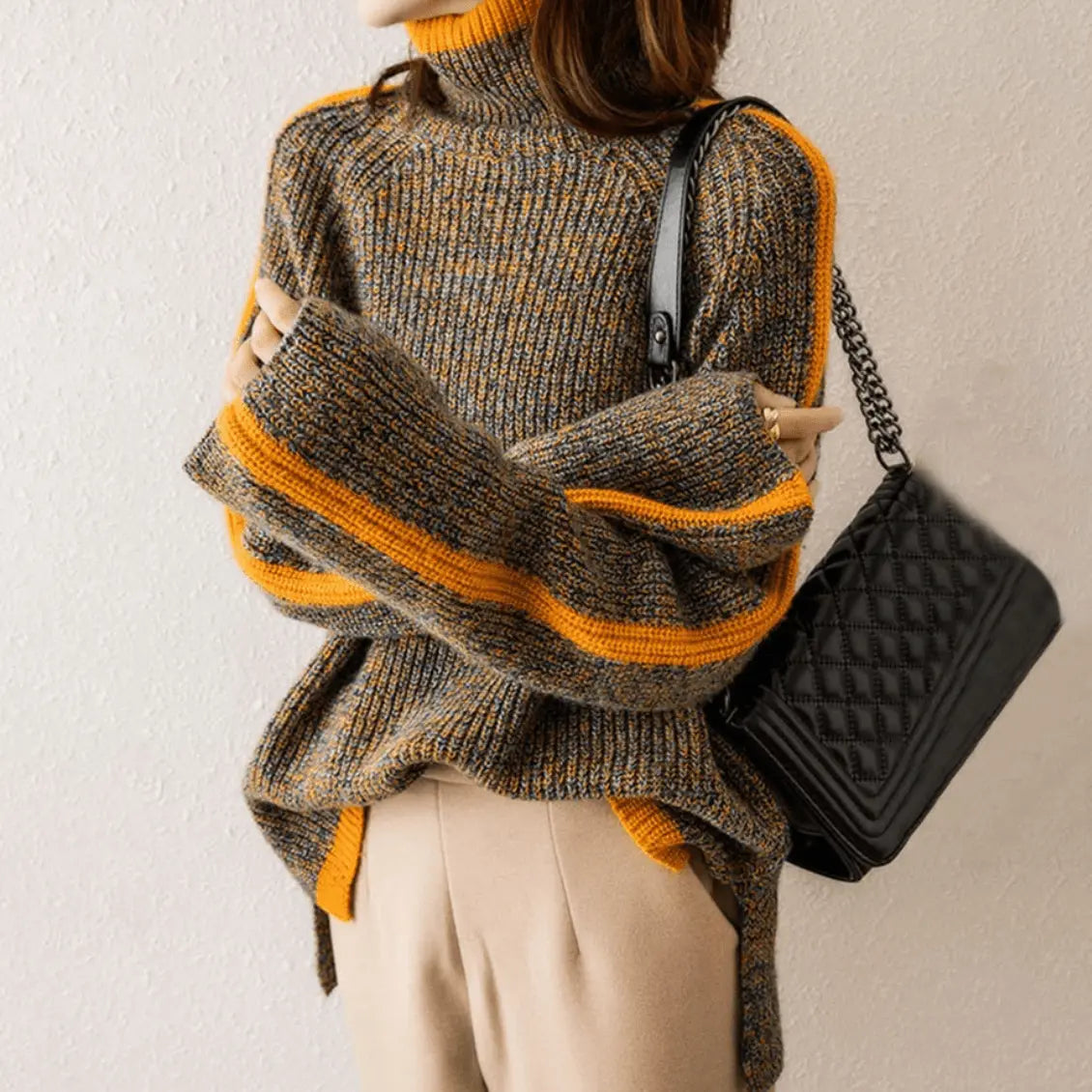 Gemütlicher Rollkragenpullover für Damen