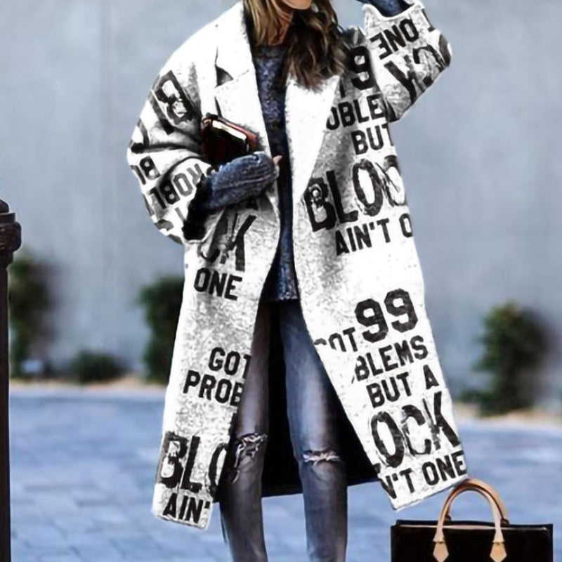 Chicer Oversized Karomantel für Damen