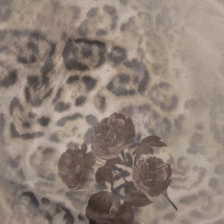 Damen Langes Figurbetontes Kleid Mit Dezentem Blumenprint