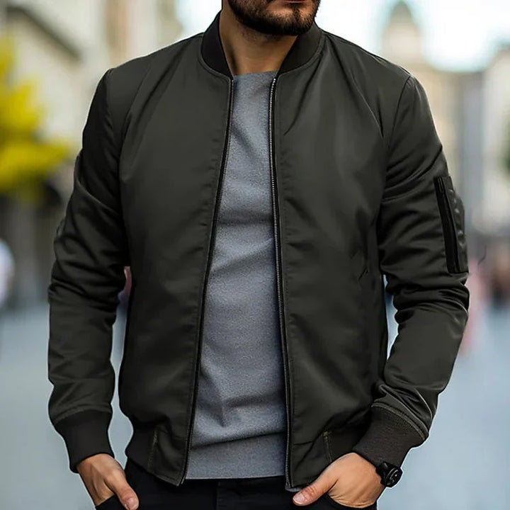 Stylische Zip-Bomberjacke für Freizeitmode für Herren