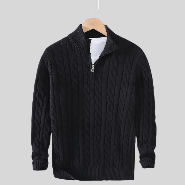Herren Winter Kalte Jahreszeit Zip Pullover