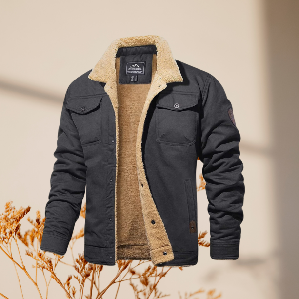 Herren Winter Gefütterte Freizeitjacke