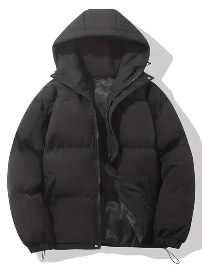 Übergroße Steppjacke mit Kapuze für Winter Damen