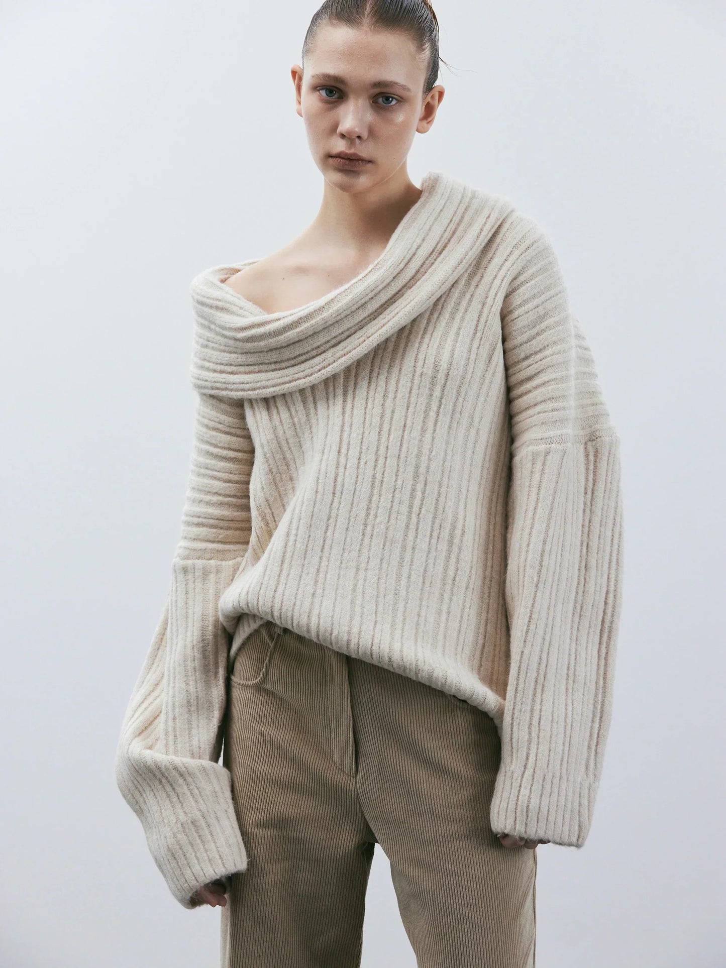 Strickpullover in Übergröße fur Damen