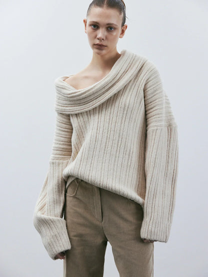 Strickpullover in Übergröße fur Damen