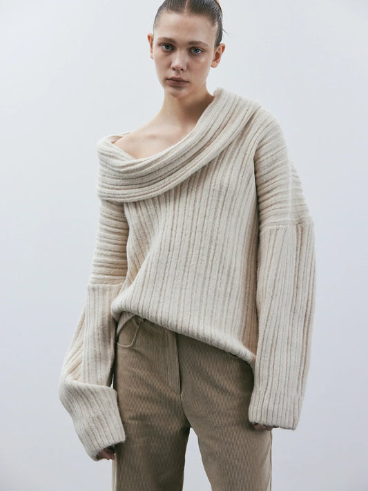 Strickpullover in Übergröße fur Damen