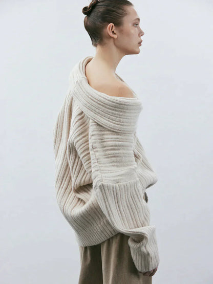 Strickpullover in Übergröße fur Damen