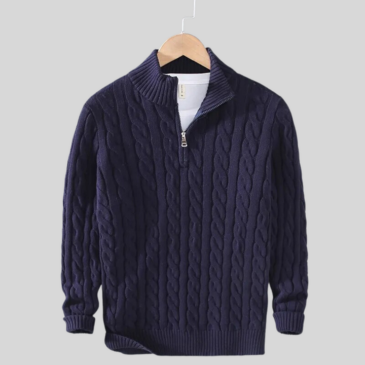 Herren Winter Kalte Jahreszeit Zip Pullover