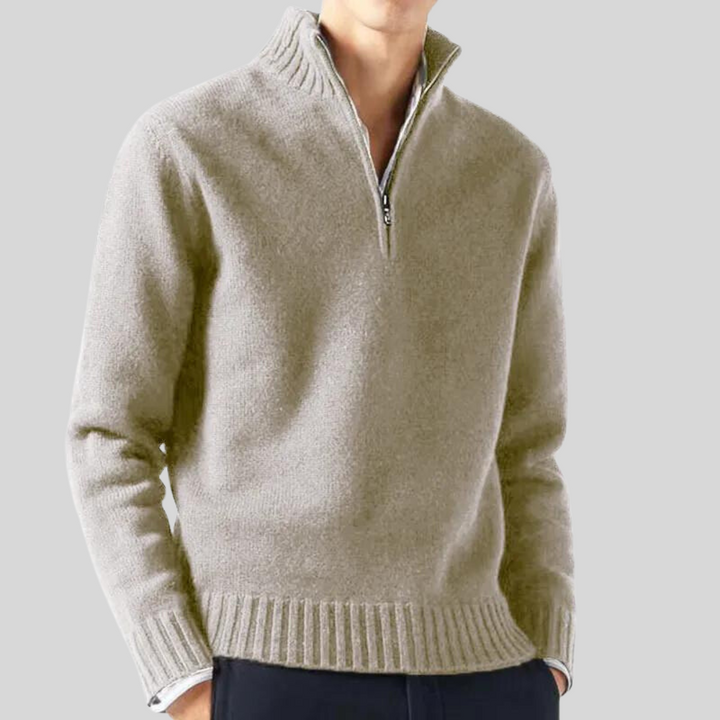 Herren Winter Kalte Jahreszeit Zip Pullover