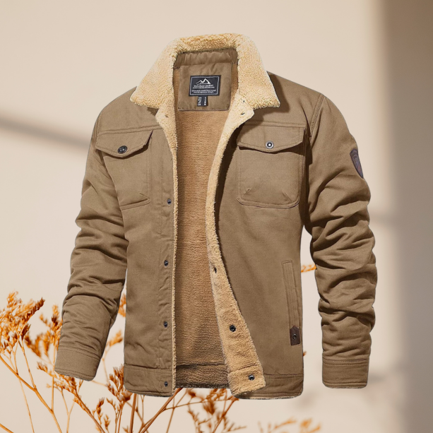 Herren Winter Gefütterte Freizeitjacke