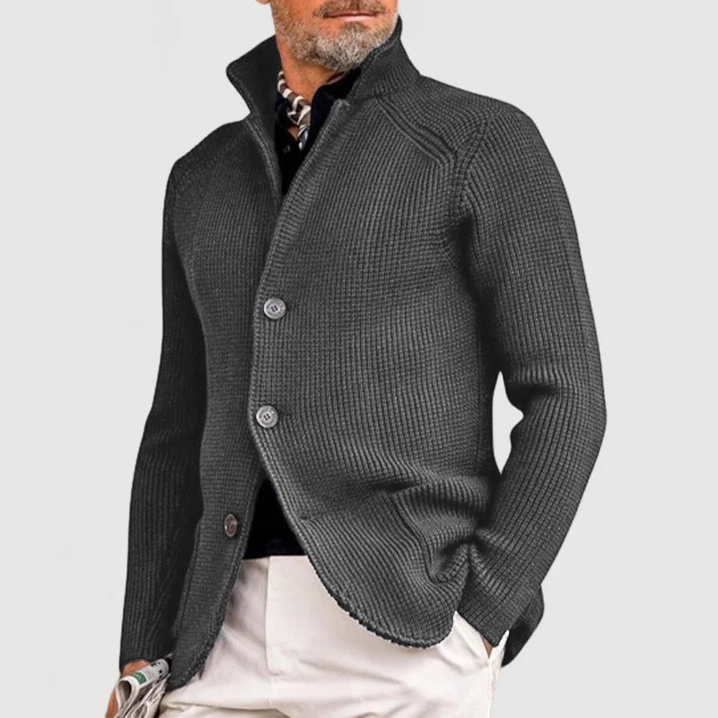 Herren Winter Kalte Jahreszeit Knopf Cardigan