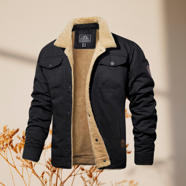 Herren Winter Gefütterte Freizeitjacke