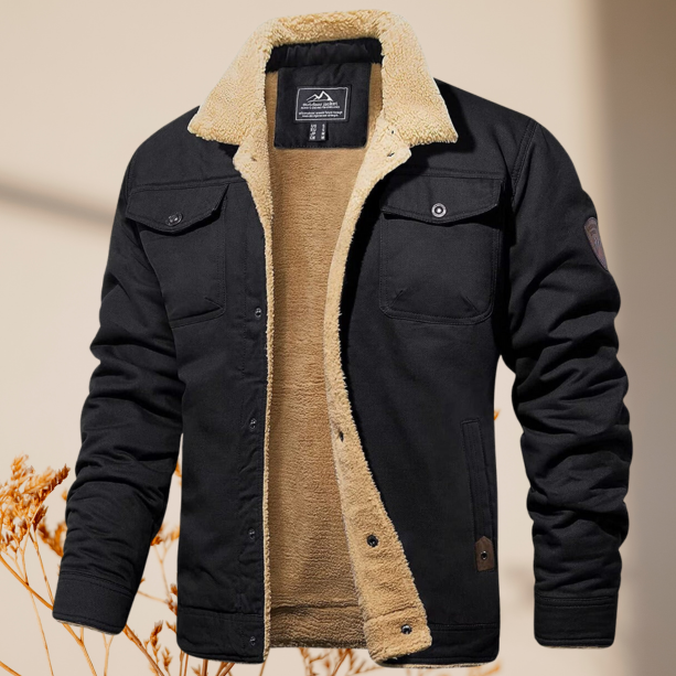 Herren Winter Gefütterte Freizeitjacke