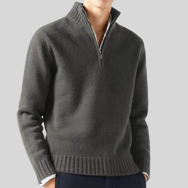 Herren Winter Kalte Jahreszeit Zip Pullover