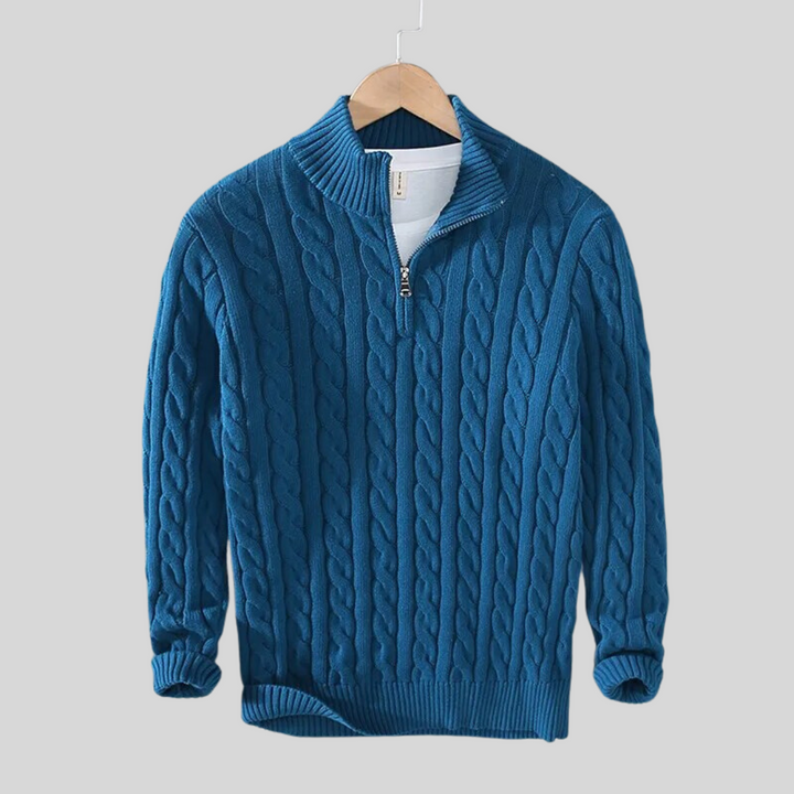 Herren Winter Kalte Jahreszeit Zip Pullover