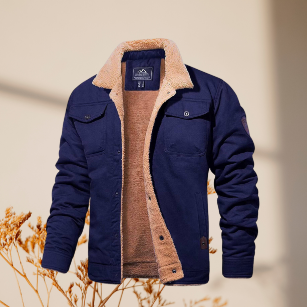 Herren Winter Gefütterte Freizeitjacke
