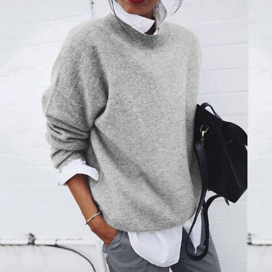 Klassischer Strickpullover Für Damen
