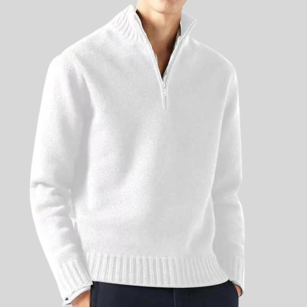 Herren Winter Kalte Jahreszeit Zip Pullover