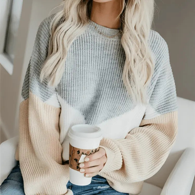 Weicher Strickpullover Perfekt Für Gemütliche Winter Damen