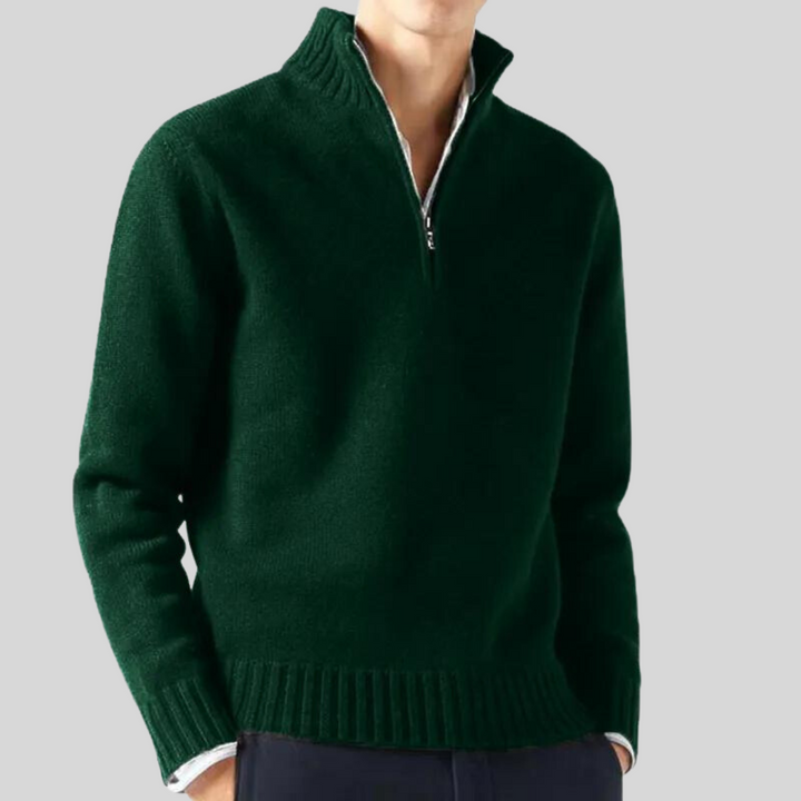 Herren Winter Kalte Jahreszeit Zip Pullover
