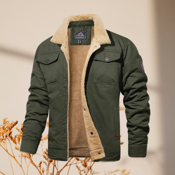 Herren Winter Gefütterte Freizeitjacke