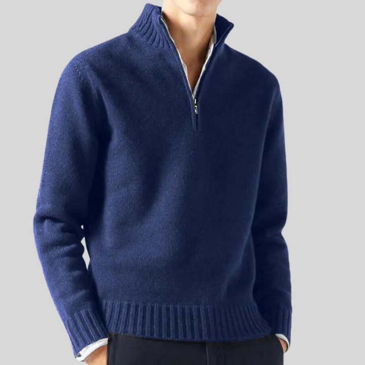 Herren Winter Kalte Jahreszeit Zip Pullover