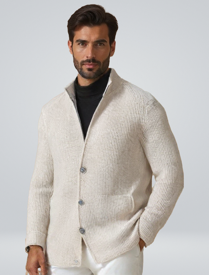 Herren Winter Kalte Jahreszeit Knopf Cardigan