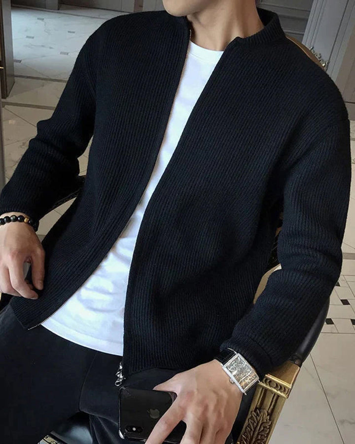 Herren Winter Kalte Jahreszeit Zip Cardigan