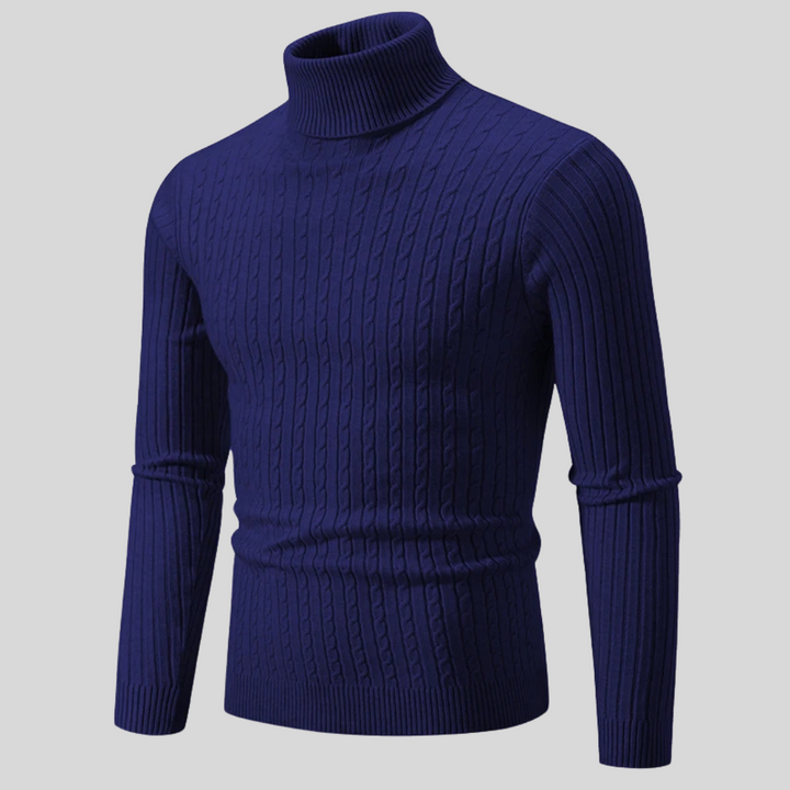 Herren Winter Street Style Rollkragen Pullover