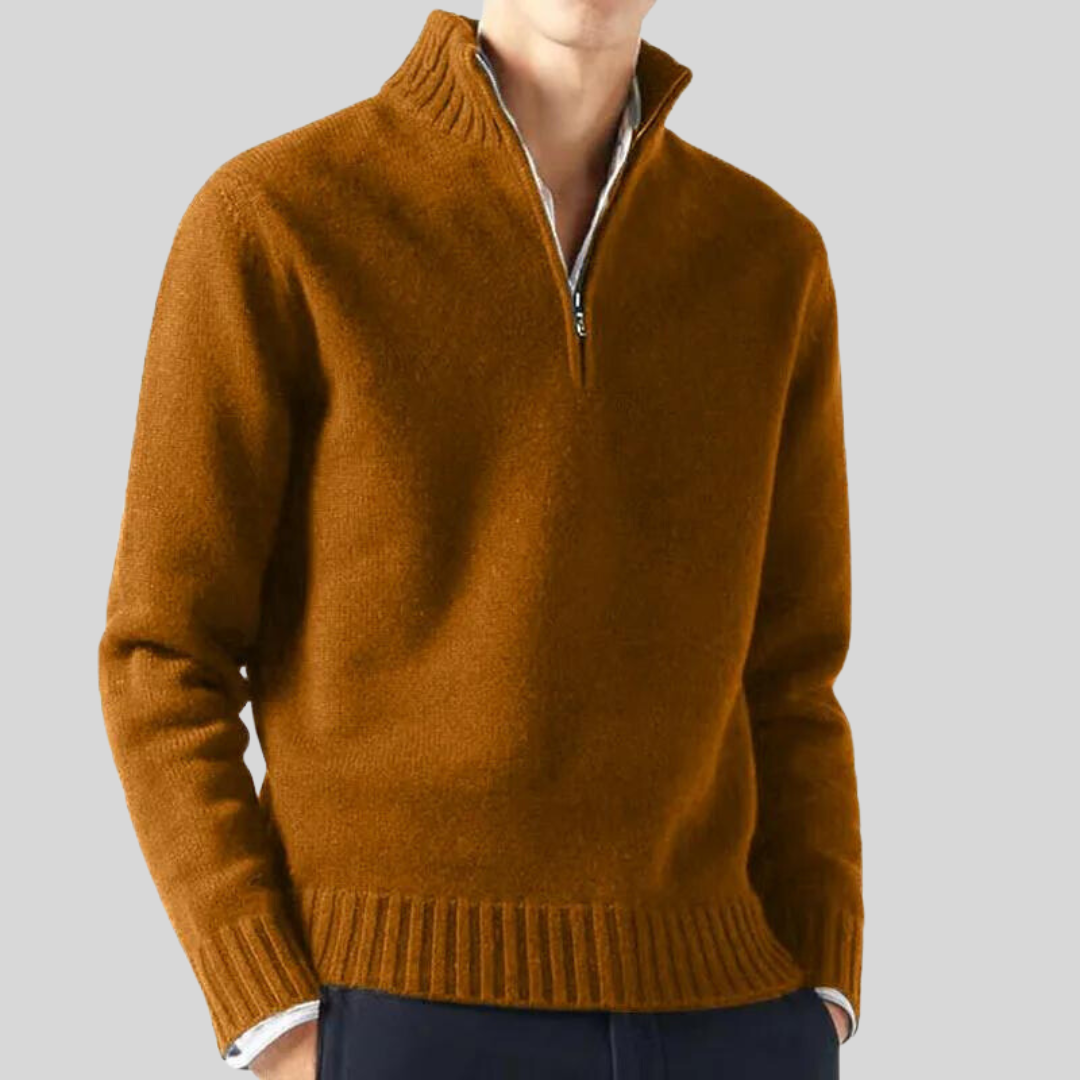 Herren Winter Kalte Jahreszeit Zip Pullover