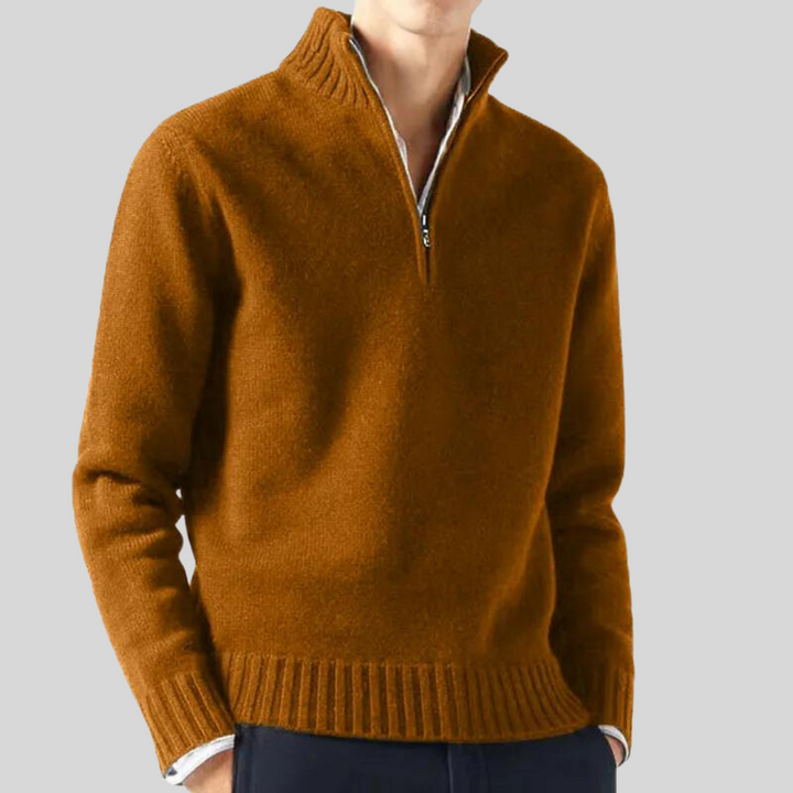 Herren Winter Kalte Jahreszeit Zip Pullover