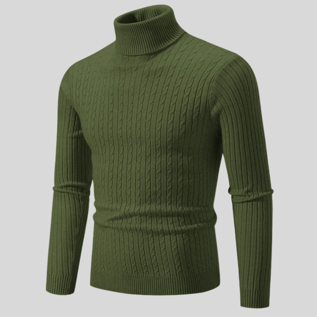 Herren Winter Street Style Rollkragen Pullover