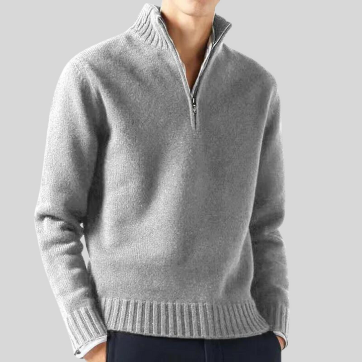 Herren Winter Kalte Jahreszeit Zip Pullover