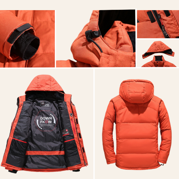 Herren Winter Gesteppte Pufferjacke