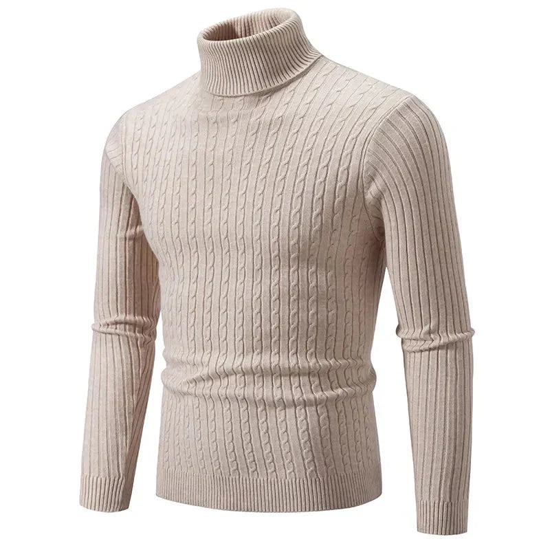 Warmer Winter Rollkragen Enger Pullover Herren
