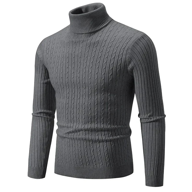 Warmer Winter Rollkragen Enger Pullover Herren