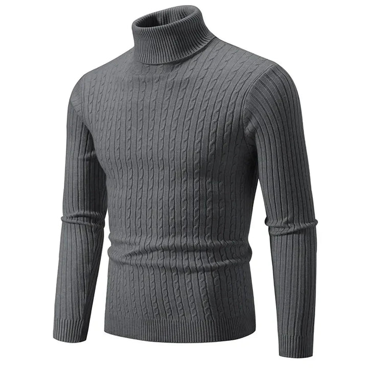 Warmer Winter Rollkragen Enger Pullover Herren