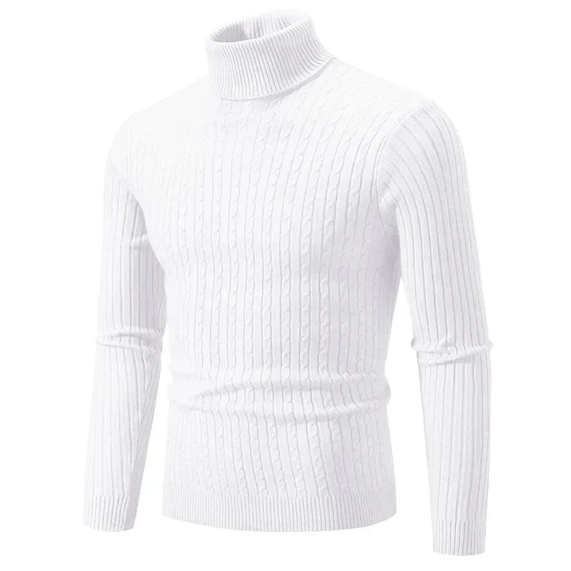 Warmer Winter Rollkragen Enger Pullover Herren