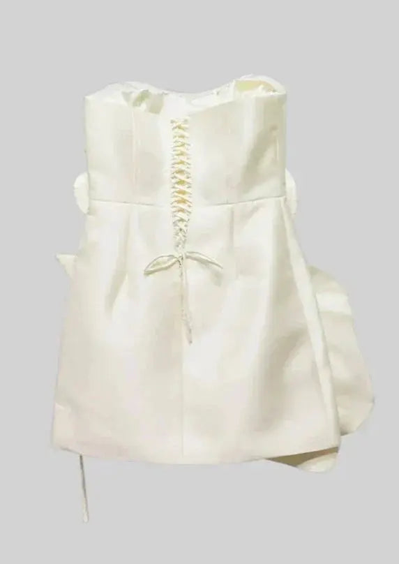 Minikleid mit Strukturierten Blumen Akzenten und Kühner Form Für Damen