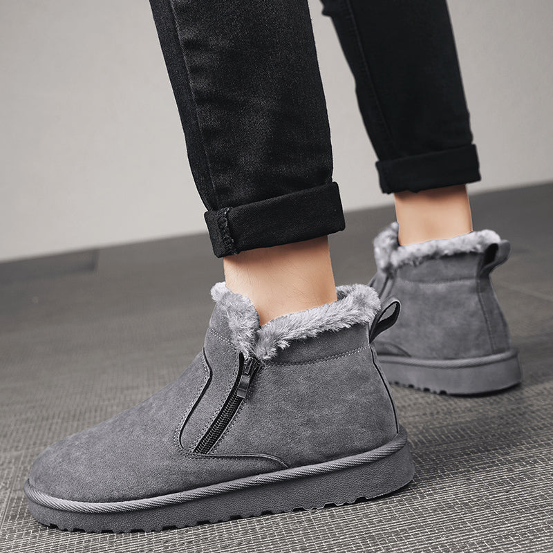 Herren Winter Stiefeletten Mit Reißverschluss