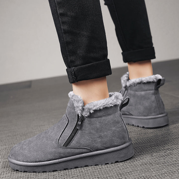 Herren Winter Stiefeletten Mit Reißverschluss