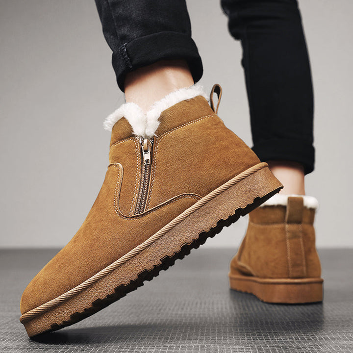 Herren Winter Stiefeletten Mit Reißverschluss