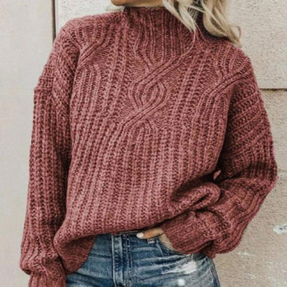 Übergroßer Strickpullover Mit Lässigem Stil Für Damen