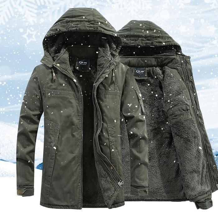 Herren Winter Kapuzenjacke Für Kalte Tage