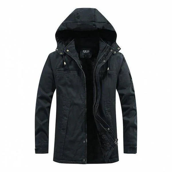 Herren Winter Kapuzenjacke Für Kalte Tage