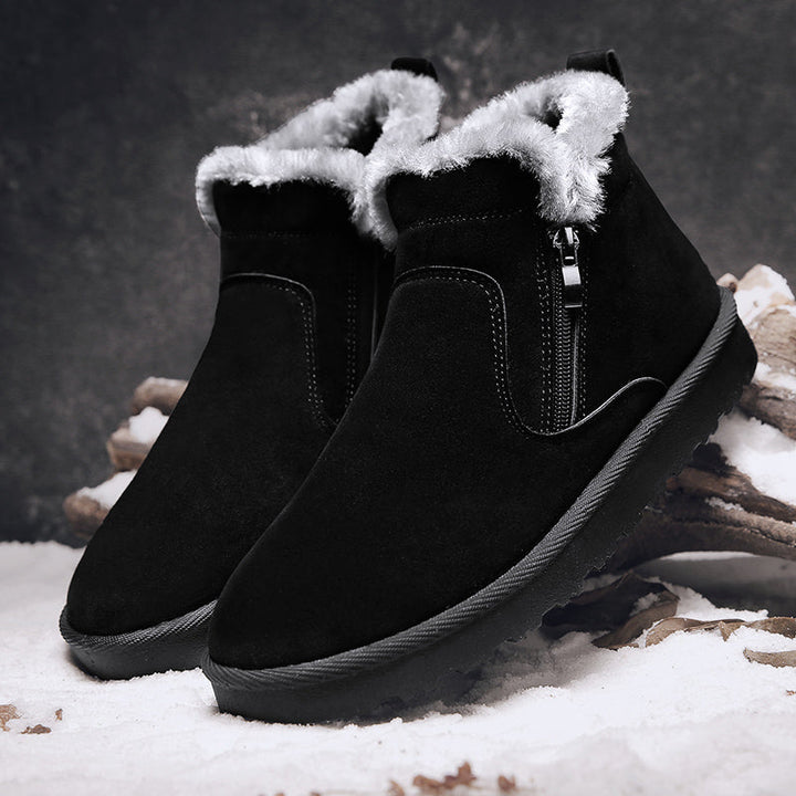 Herren Winter Stiefeletten Mit Reißverschluss